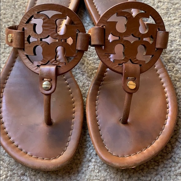 Tory Burch Vintage Vachetta Miller Sandals 6.5 M - Picture 2 of 7